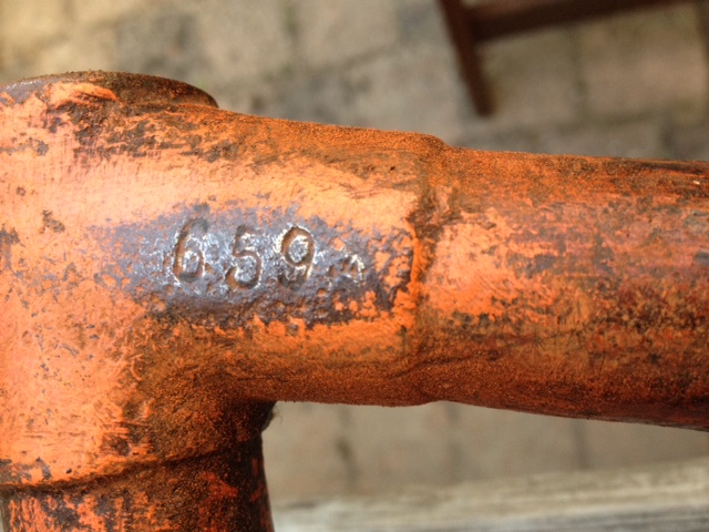 Framenummer zichtbaar gemaakt