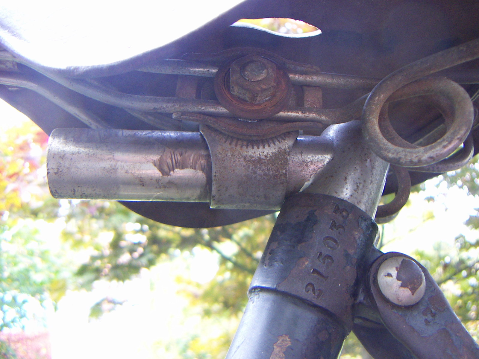 zadel en framenummer