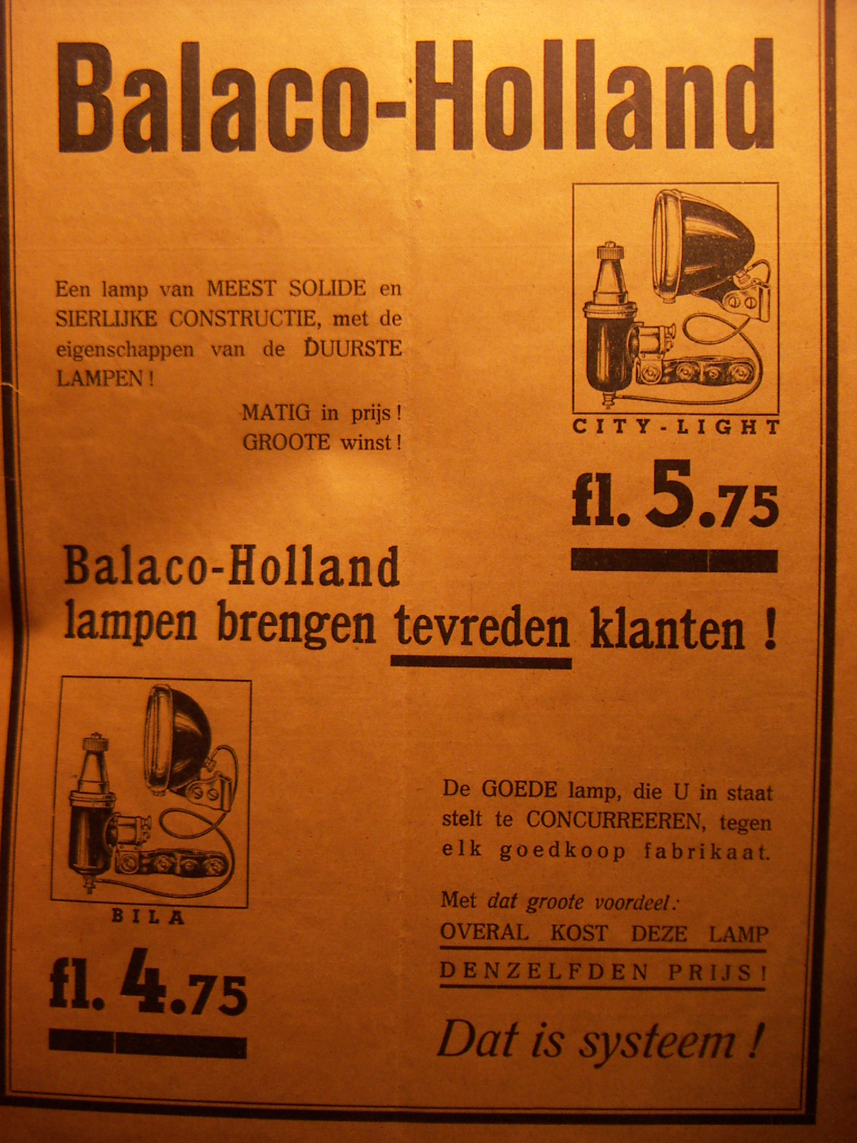 Balaco Holland 1935