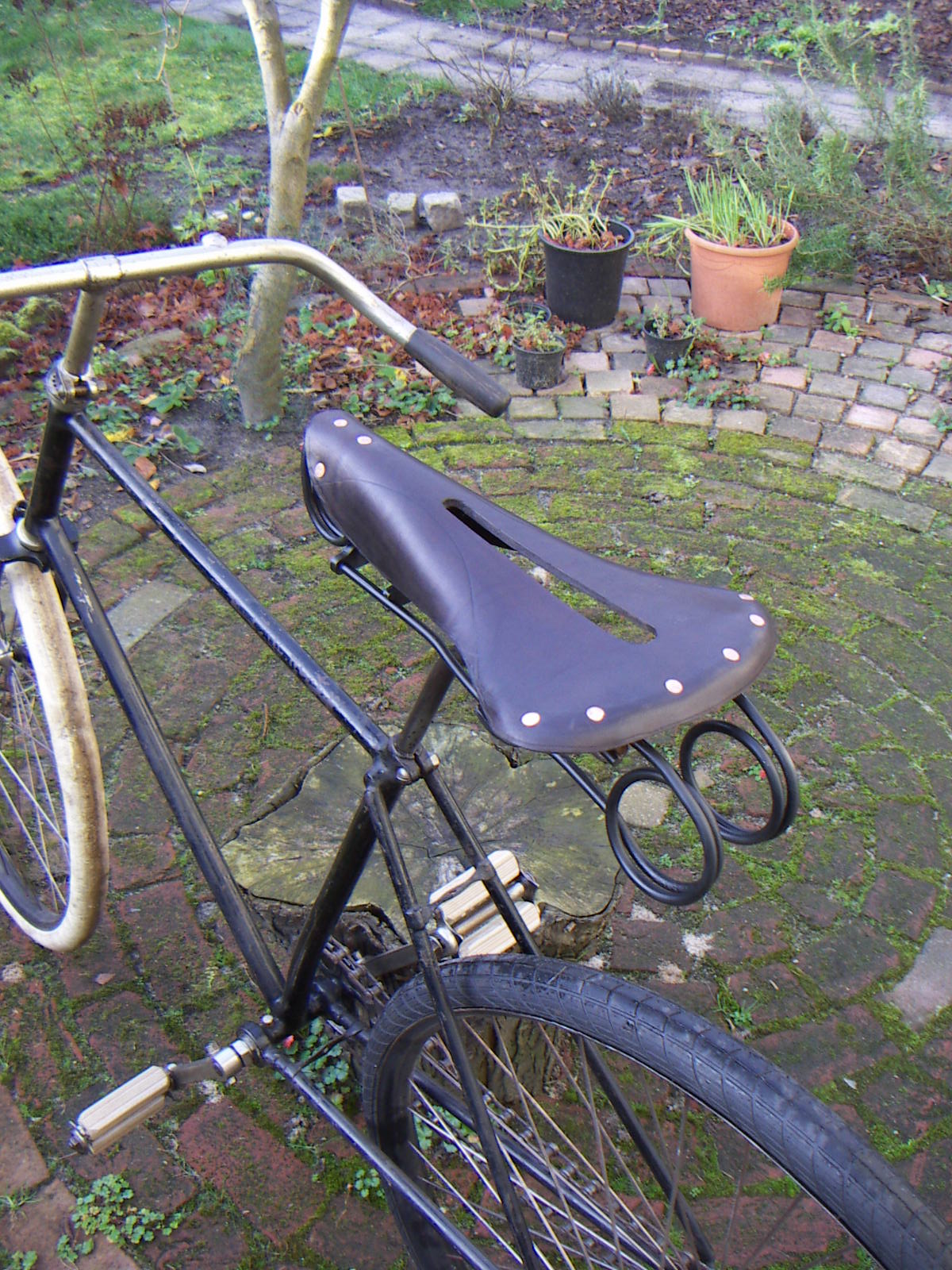 Het zadel op de fiets