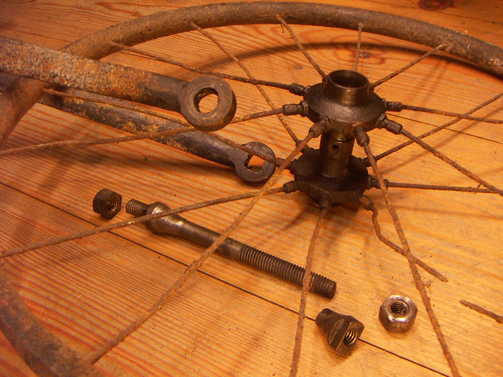 glijlagers en rotte spaken