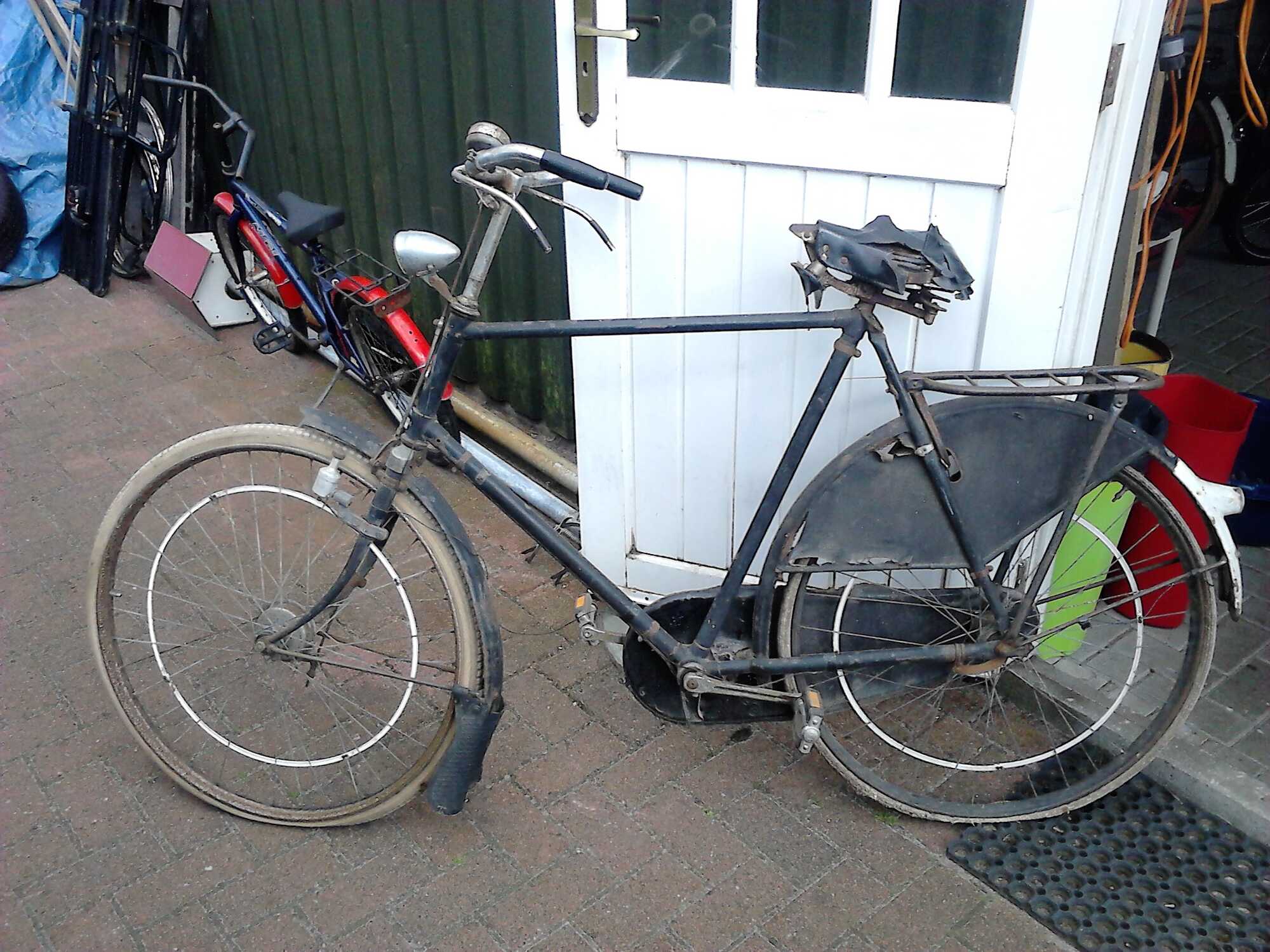 de fiets bij mij thuis