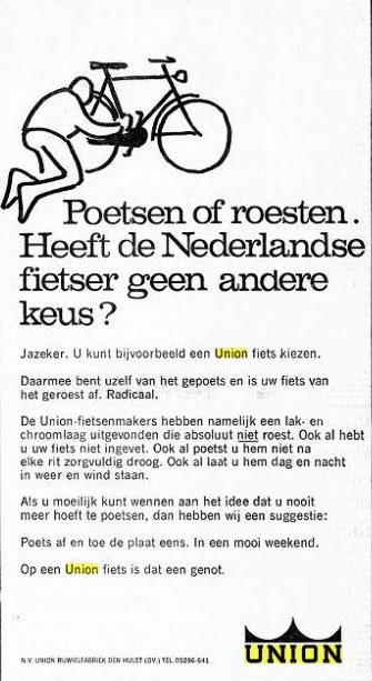 advertentie in de Telegraaf van 1966-1967