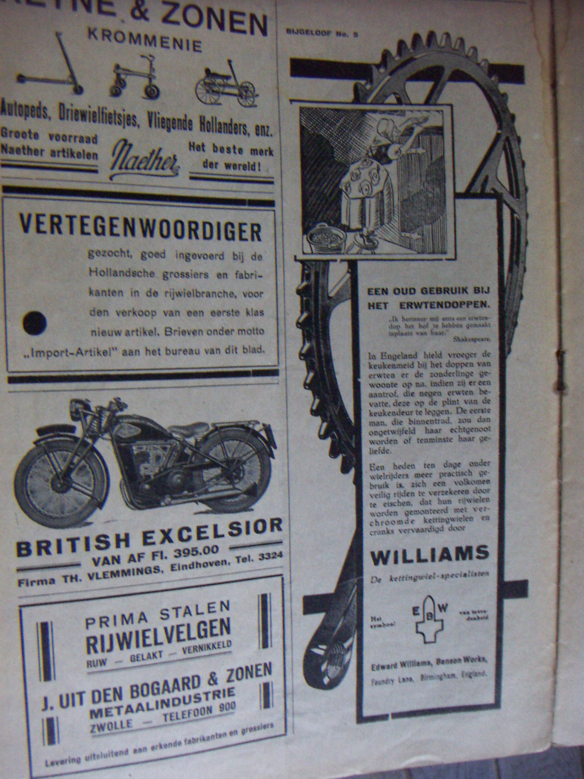 reclame Mei 1931