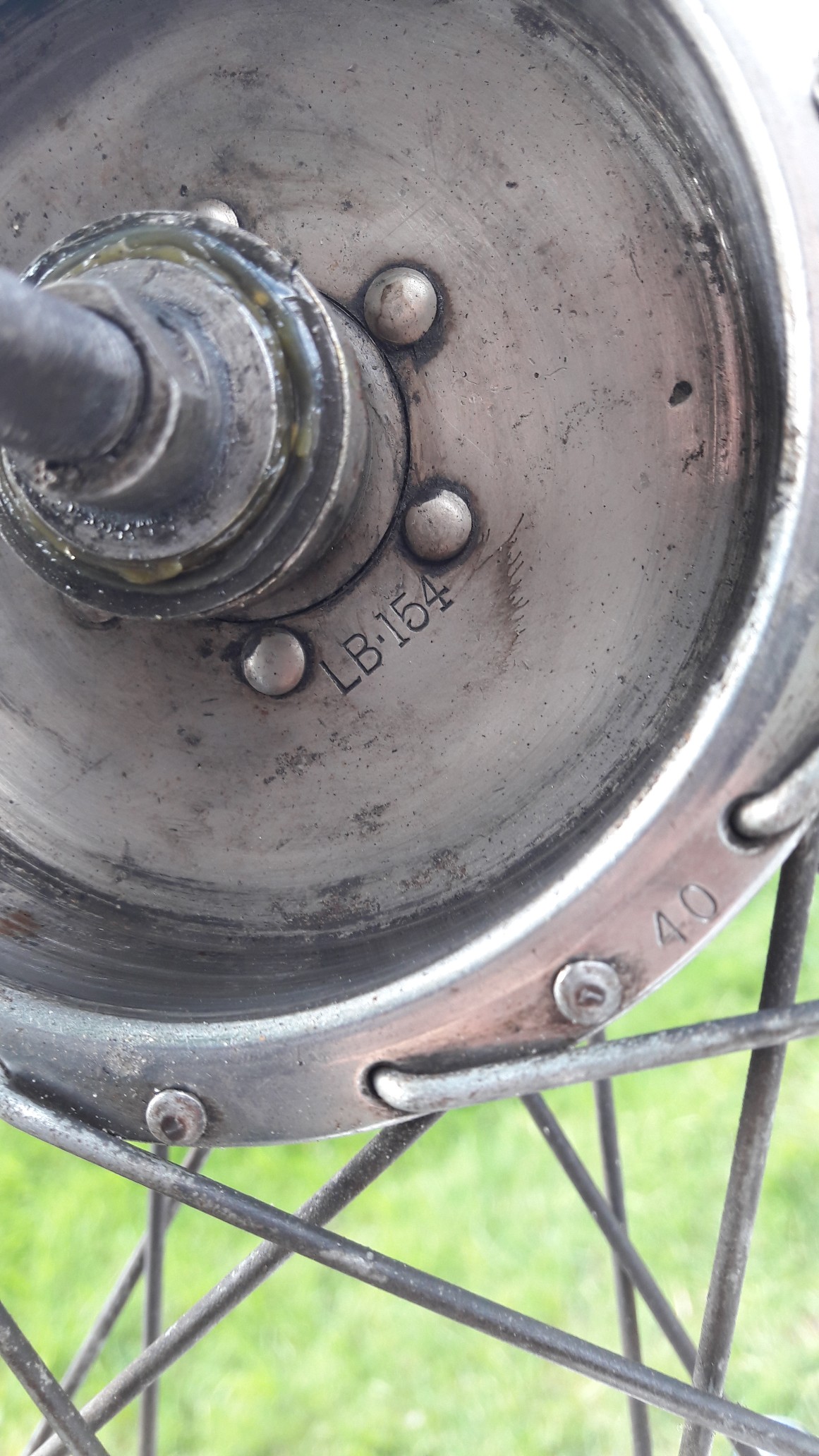 Trommel achter met code LB154