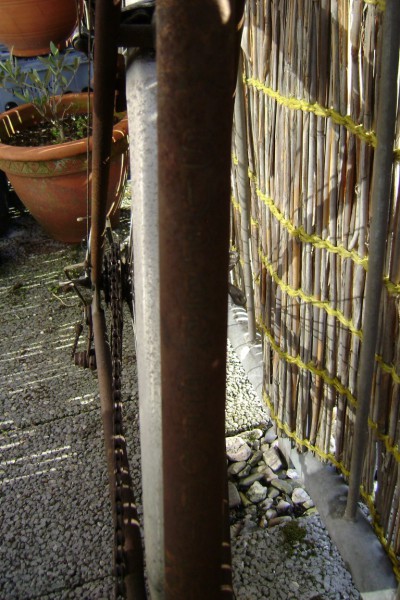 zoek het transfer (onder de roest)