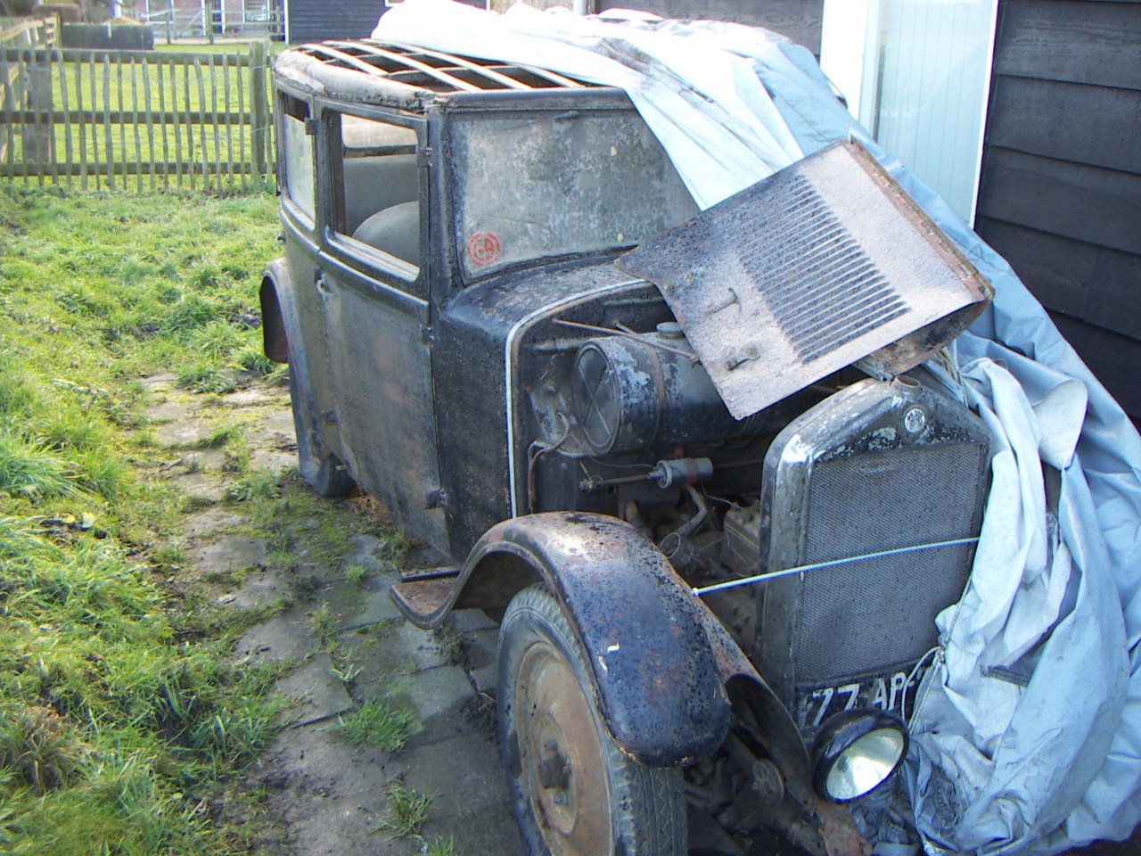 Roestig frans wagentje