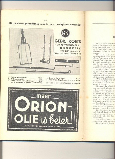 Dit is een advertentie uit het jaarboek 1933 van de Bond van Rijwielherstellers en -Handelaren in Nederland B.H.R.N.