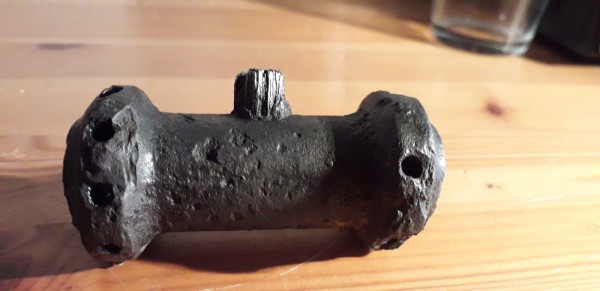 vet nippel is al aardig vergaan je kan het ijzer opbouw al redelijk goed zien wat ik wel erg leuk vind