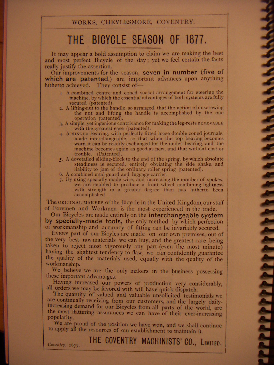 verbeterde punten bij het 1877 model