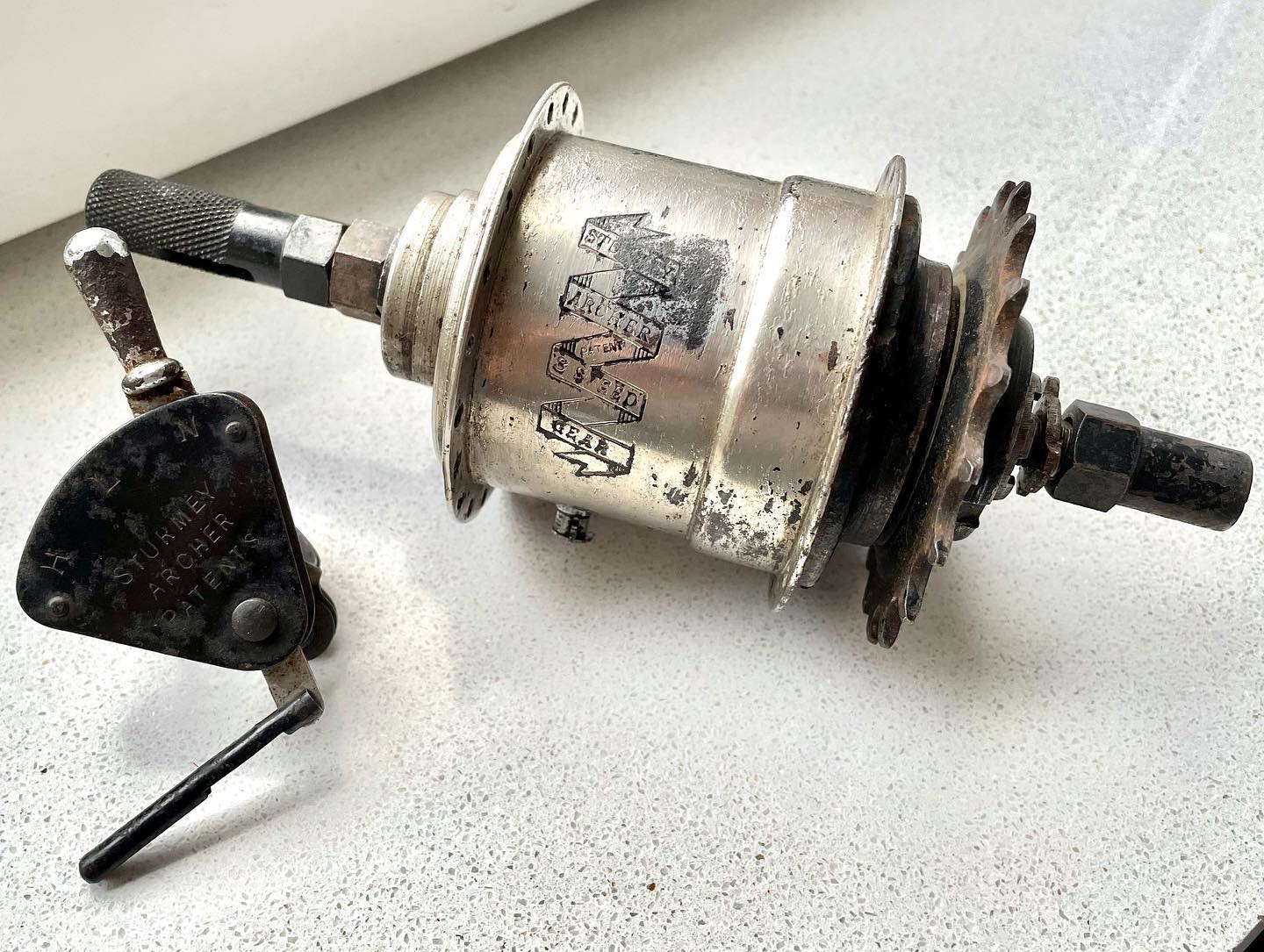 Een Sturmey Archer A-naaf uit de jaren ‘10