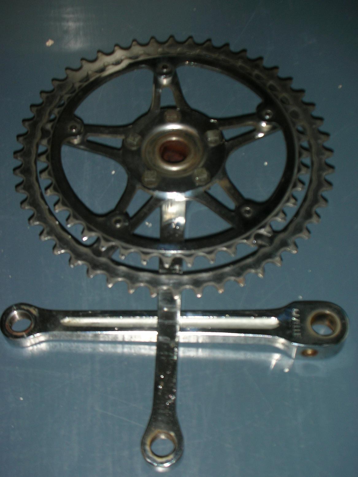 Gazelle dubbel crankstel, 49D passing