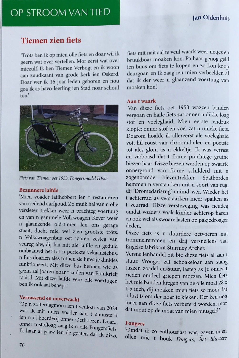 Artikel Fongers in Toal en Taiken