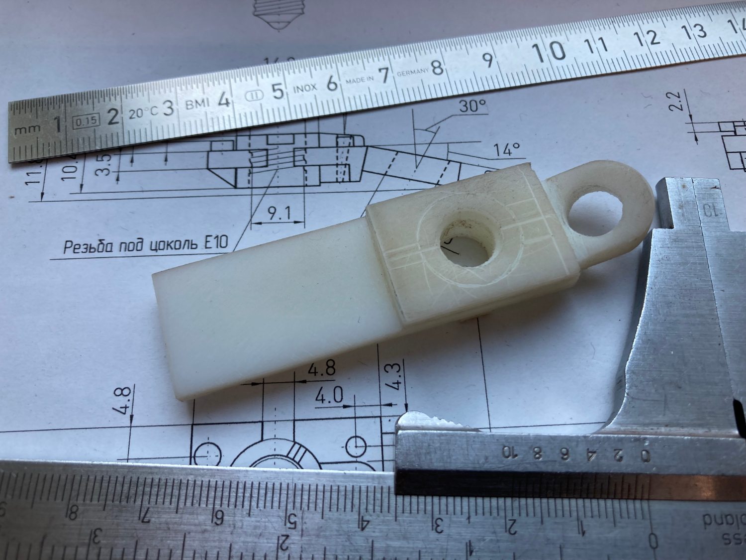 Lower portion is marked