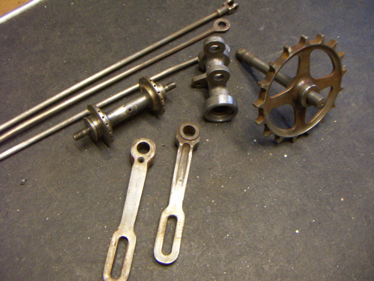 ontnikkelde onderdelen