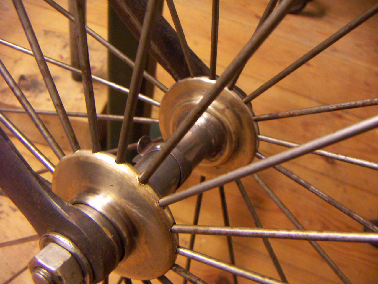 voornaaf met oud uitziende spaken