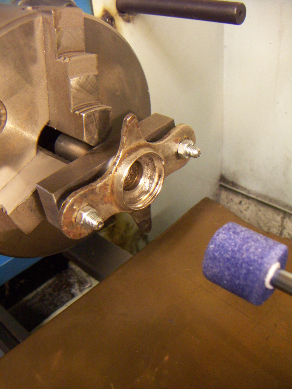 opstelling om te slijpen