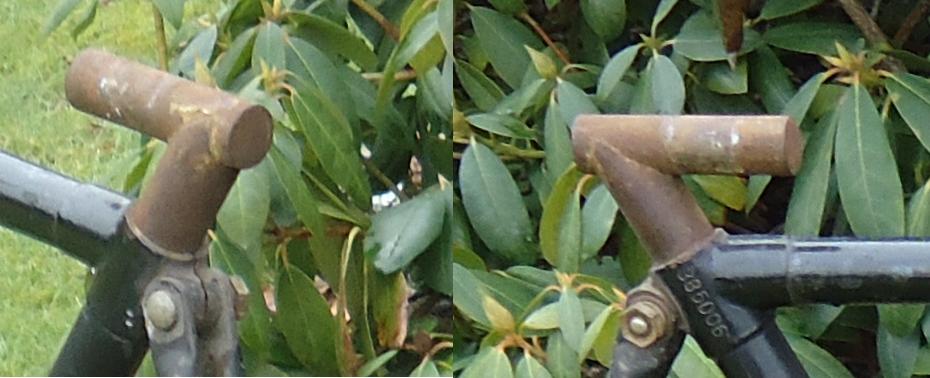 Voor-en achterkant geloten zadelpen.