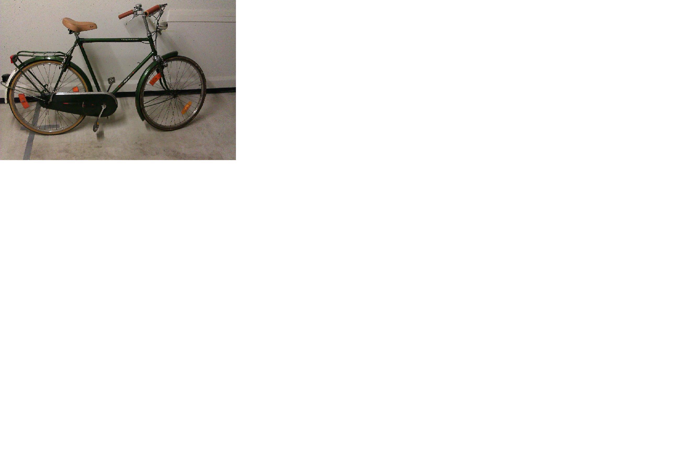 Dit is dus de fiets in zijn geheel met nieuw zadel en handvaten...