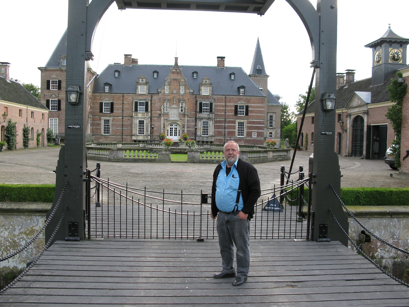 het kasteel Twickel met kasteelheer Hans