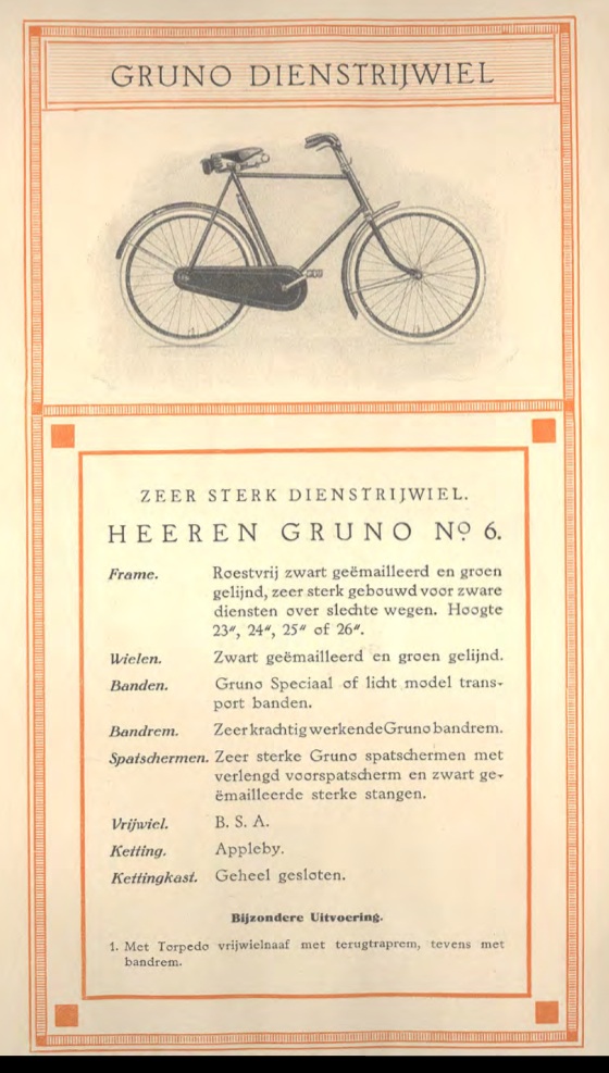 Gruno dienstrijwiel 1923