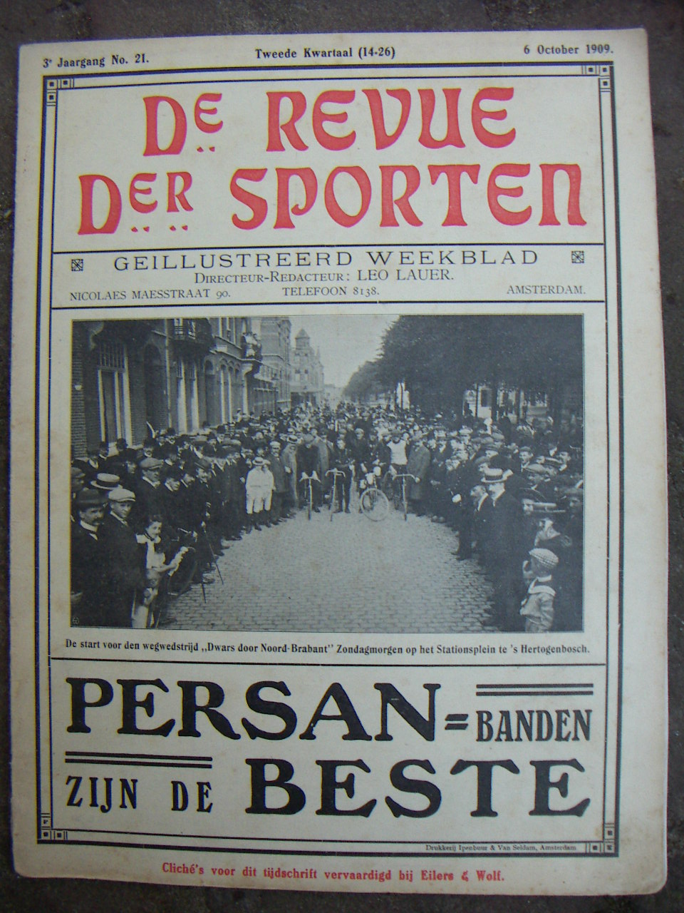 Voorblad van De Revue Der Sporten 6-10-1909