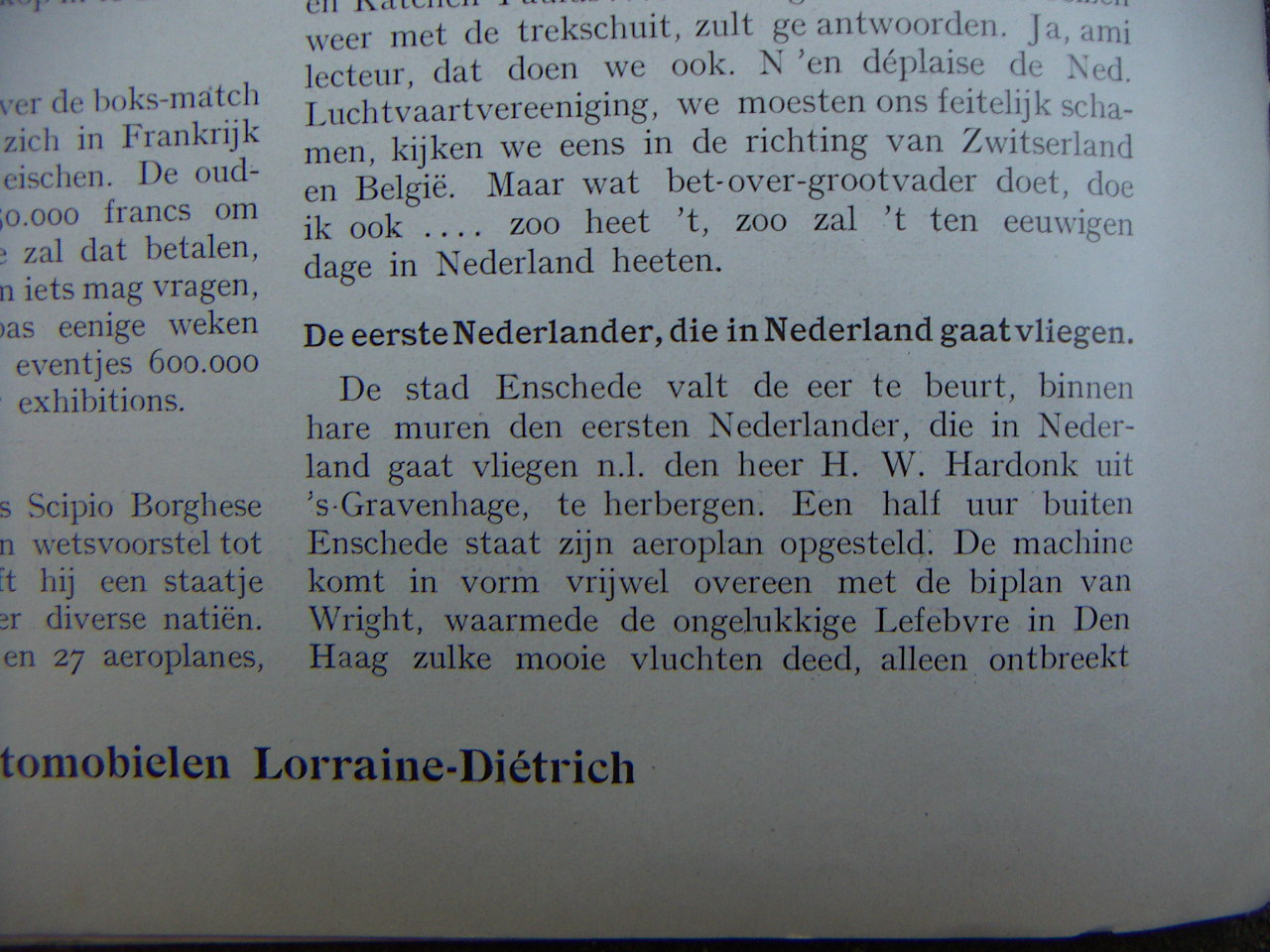 aanvang van de tekst