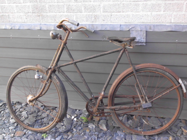 Fiets heeft 20 jaar tussen de klimop gestaan .